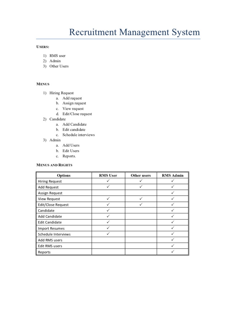 RMSOne Data Overview | PDF