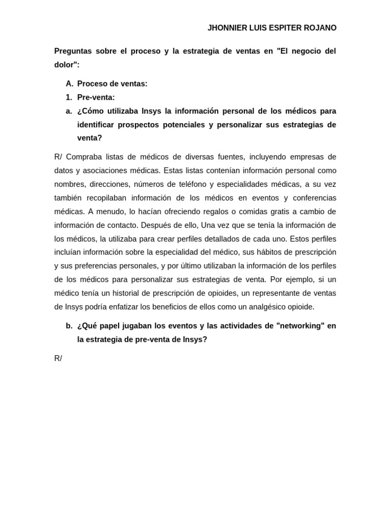 Estrategias de ventas de Insys en OxyContin | PDF | Oxicodona | Business