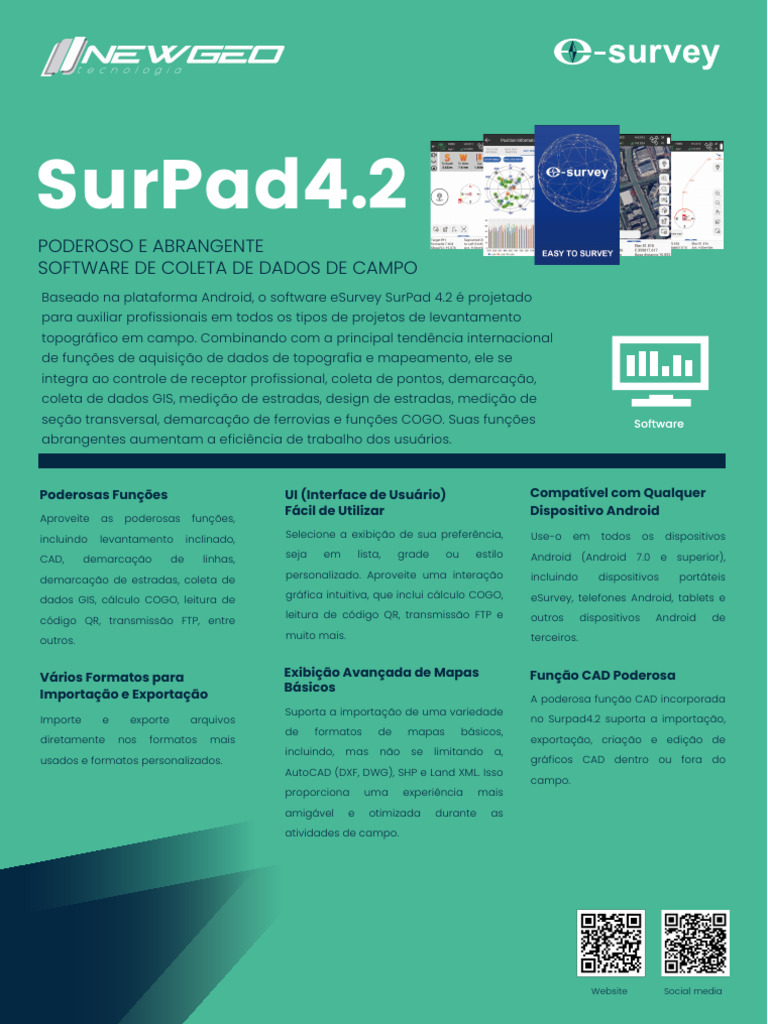 SurPad 4.2: Software de Coleta de Dados | PDF | Android (sistema ...