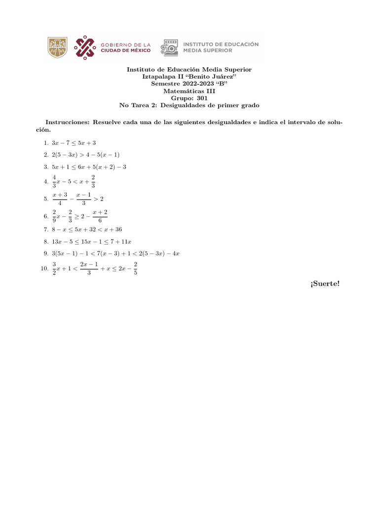 301 No Tarea 2 | PDF