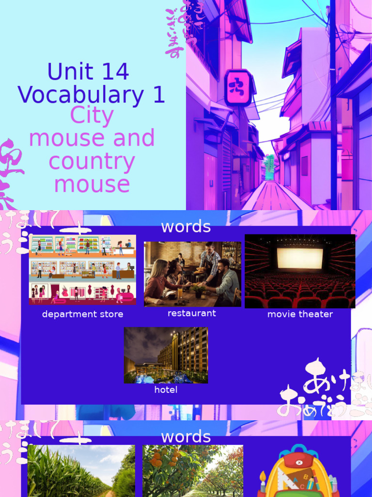 Unit 14 - Vocabulary 1 | PDF