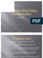 Fruit and Vegetable Technology