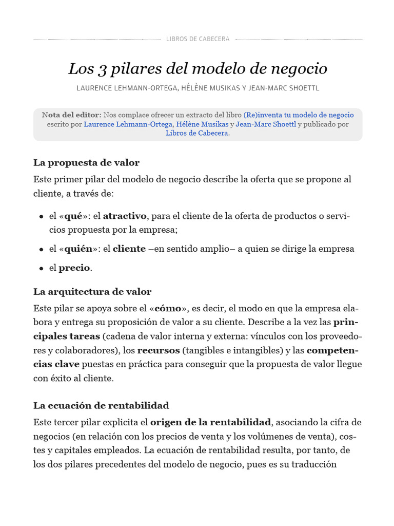 Innovación en Modelos de Negocio | PDF | Modelo de negocio | Business