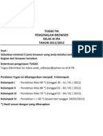 Tugas Tik Pengenal Browser Kelas XI IPA