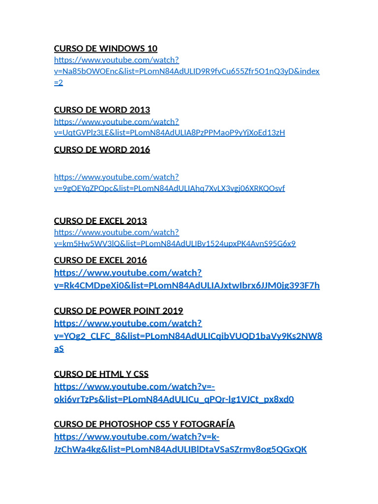 Cursos de Windows 10-Word 2019-Excel 2019-Power Point 2019 Aula Clic | PDF