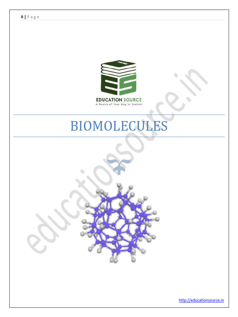NCERT Biomolecules Overview for Class 11 | PDF | Protein Structure ...