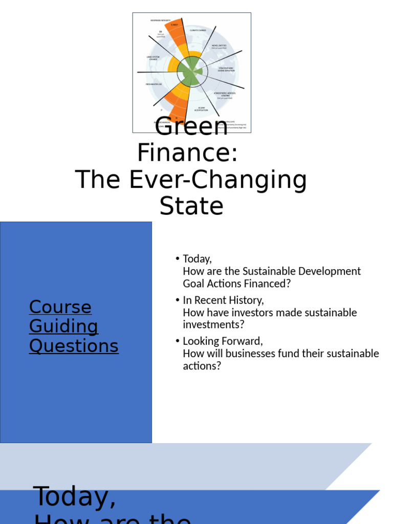 Green Finance for Sustainable Development | PDF | Sustainability ...