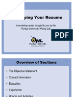 PPT Resume Example 