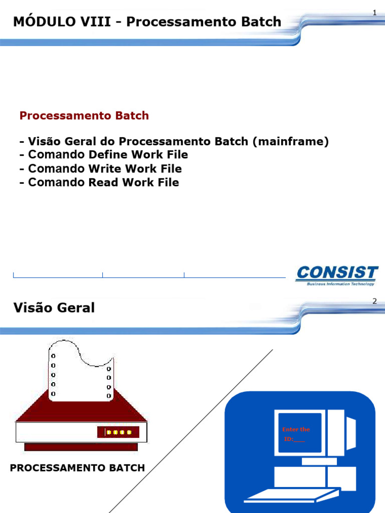 Comandos de Processamento Batch Natural | PDF | Kernel (sistema ...