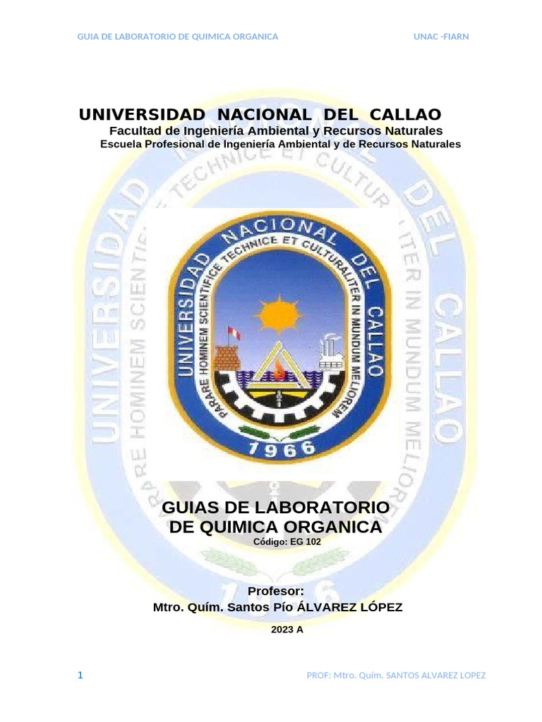 Guia Labort Quim Orgg 2023 B | PDF | Espectro de emisión | Propano