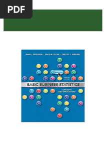 PDF (Ebook PDF) Basic Business Statistics: Concepts and Applications 12th Edition Download