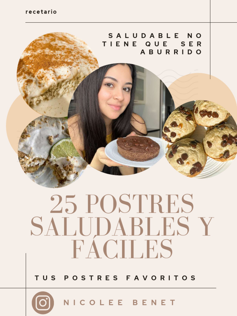 Postres Saludables y Cuchareables | PDF | Postres | Alimentos