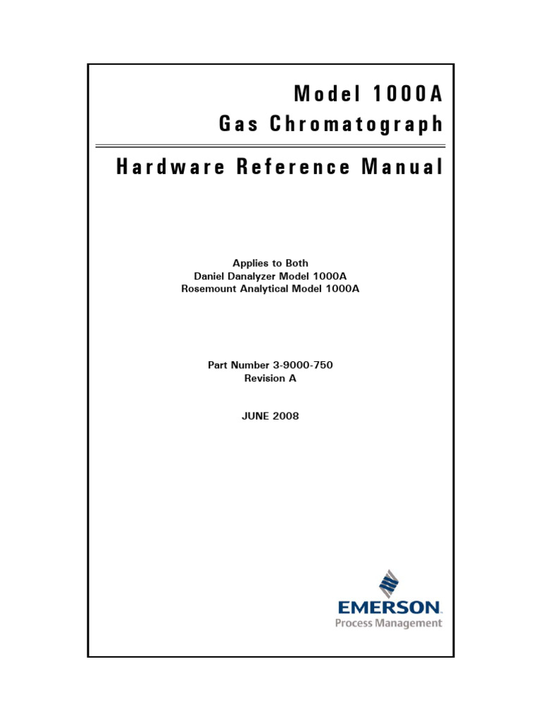 3 9000 750 Rev A Model 1000A GC Hardware Ref Manual Rev A | PDF | Gas ...