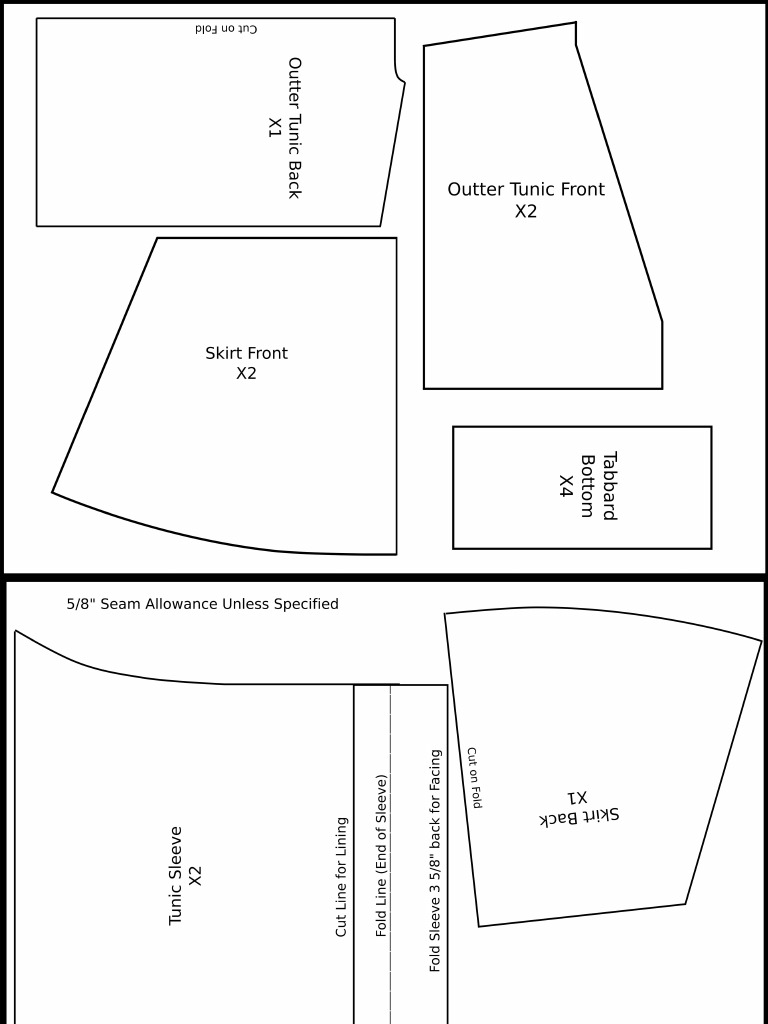 Outer Tunic Pattern | PDF