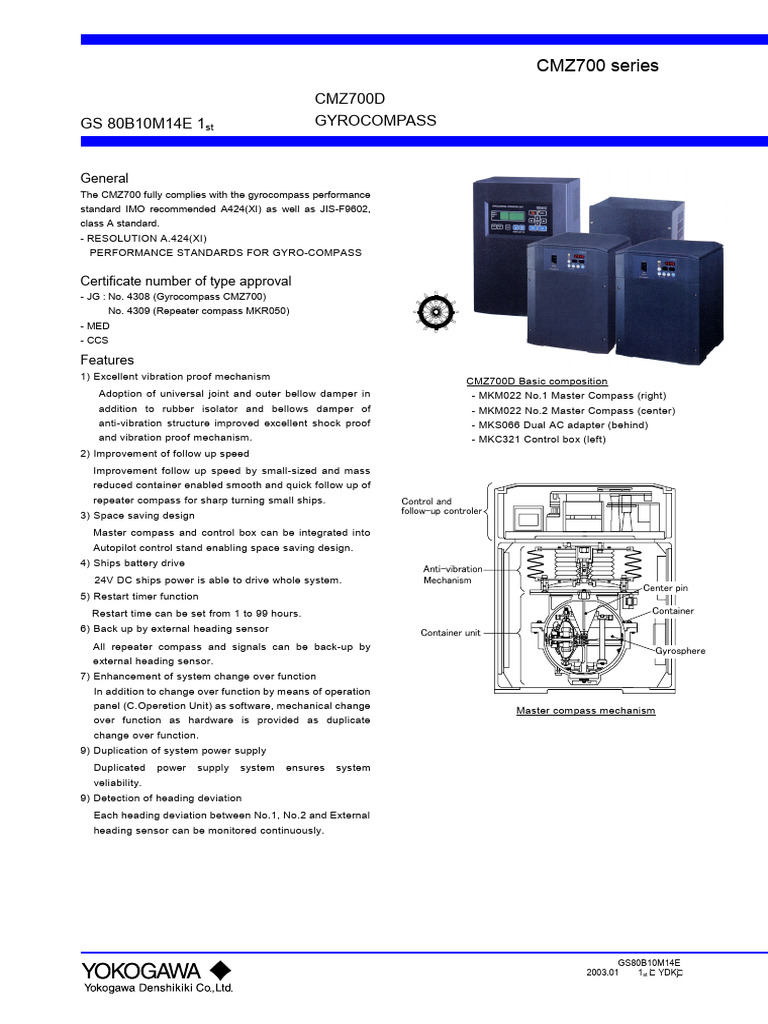 Yokogawa Gyro Compass | PDF | Electronic Circuits | Bit