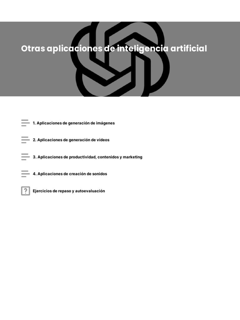 Aplicaciones de IA en Generación Visual | PDF | Inteligencia artificial ...