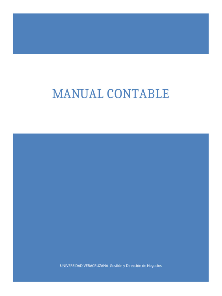 Manual Contable | PDF | Contabilidad | Bancos