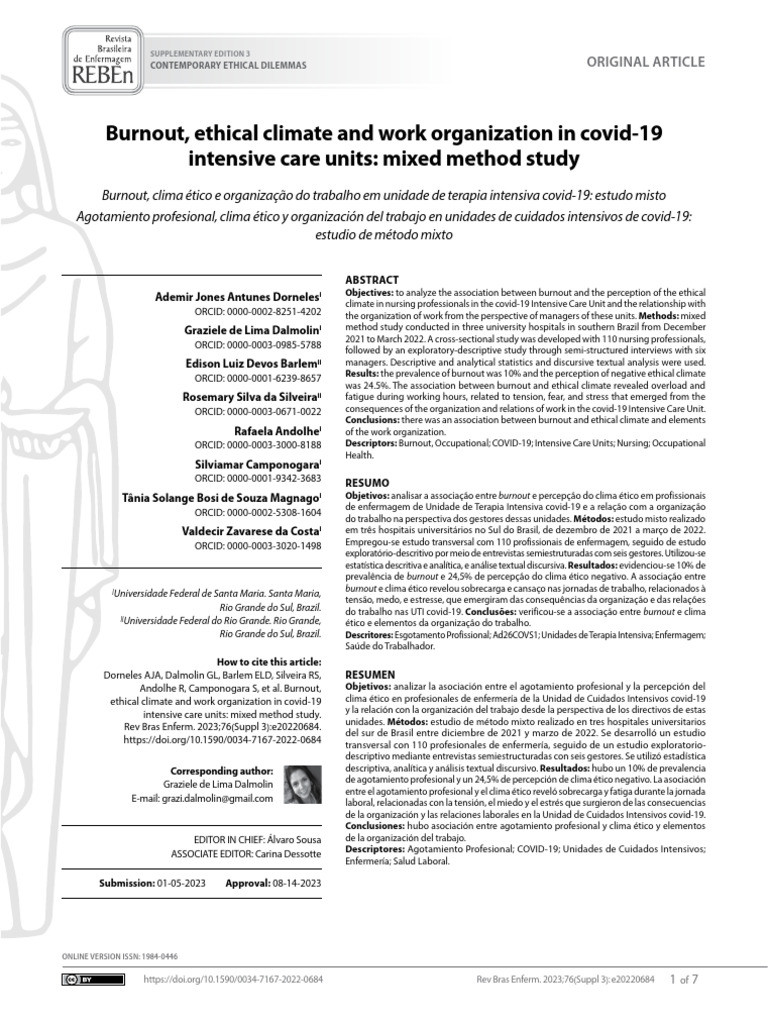 0034 7167 Reben 76 s3 E20220684 | PDF | Occupational Burnout ...