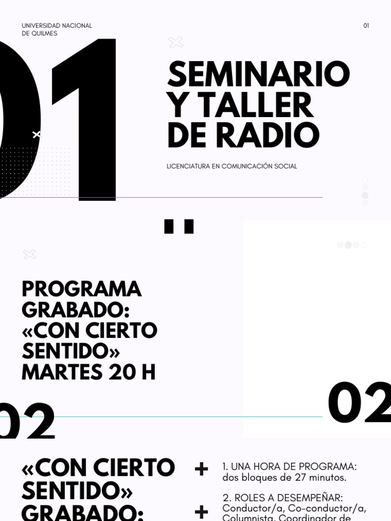 Seminario de Radio en Comunicación Social | PDF