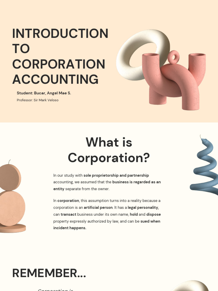 Corporation Accounting Notes | PDF | Treasury Stock | Retained Earnings