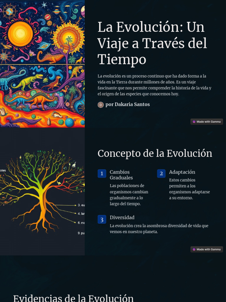 La Evolucion Un Viaje A Traves Del Tiempo | PDF | Evolución | Seleccion ...