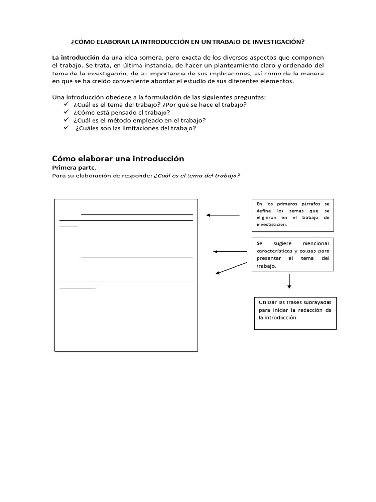 Cómo redactar una introducción de investigación | PDF | Discurso | Science