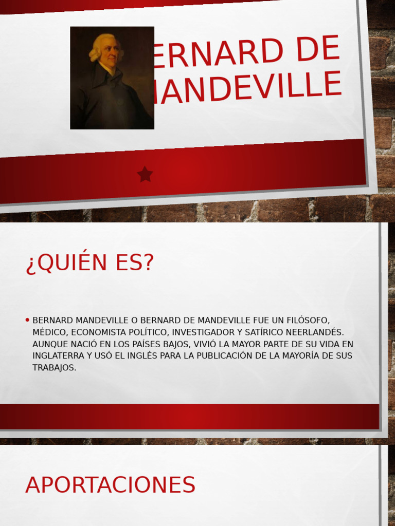 Bernard de Mandeville | PDF