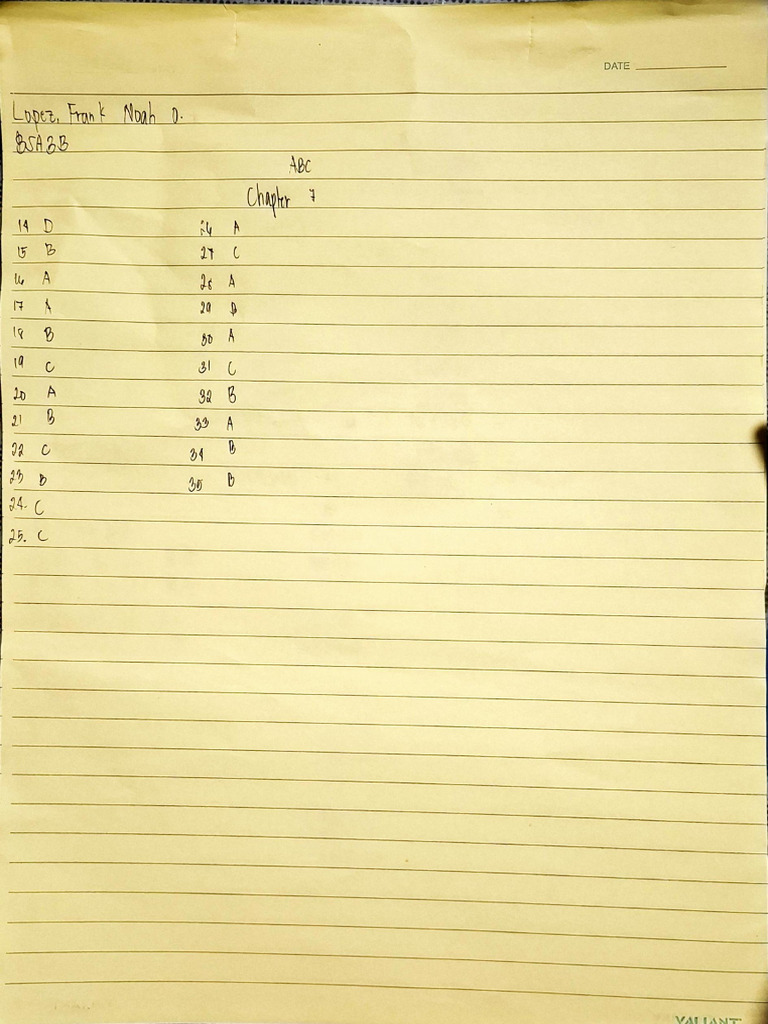 Assignment Chapter 7 - Lopez, Frank Noah O., BSA3B | PDF