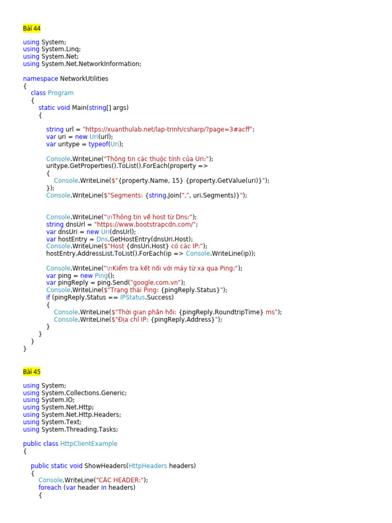 Code Thuyết Trình | PDF | Uniform Resource Identifier | Ip Address