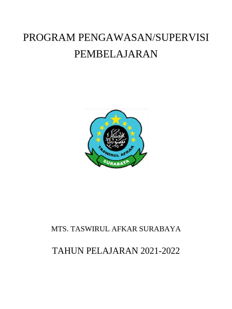 Program Supervisi Pembelajaran | PDF