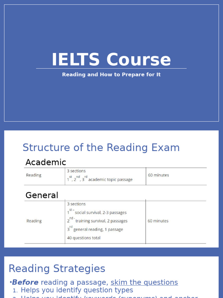 Ielts Reading Techniques Pdf Speed Reading International English