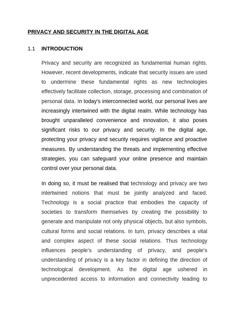 Digital Privacy and Security Challenges | PDF | Security | Computer ...