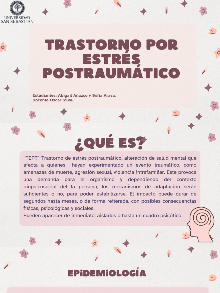 Trastorno Por Estres Postraumatico - PDF 2 | PDF | Trauma psicólogico ...