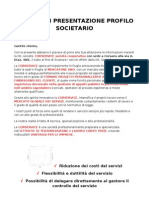 Lettera Di Presentazione Corservice