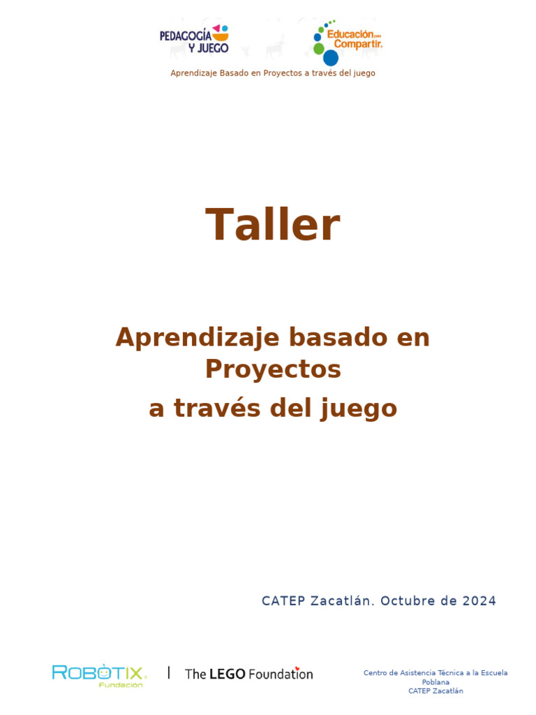 Aprendizaje Basado en Proyectos en CATEP | PDF | Aprendizaje ...