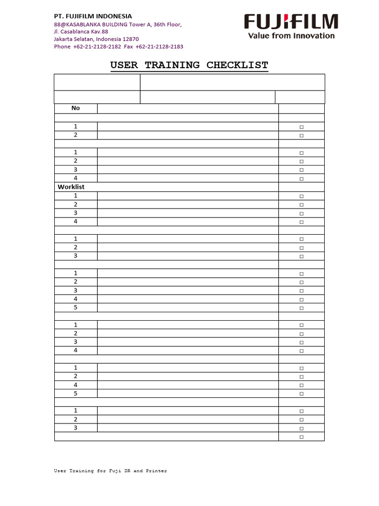 Pelatihan Pengguna Fuji DR dan Printer | PDF