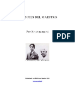 Krishnamurti - A Los Pies Del Maestro