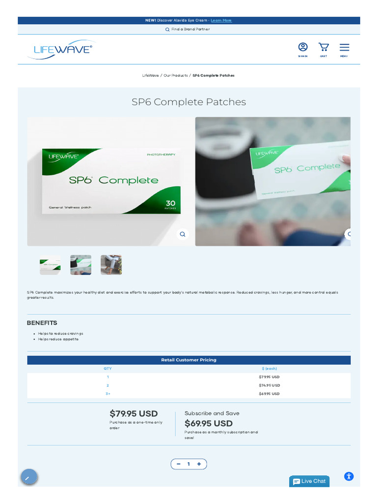 SP6 Complete Patches - LifeWave | PDF | Light | Clinical