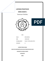 Laporan Praktikum Penurunan Titik Beku