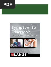 Symptom To Diagnosis: An Evidence Based Guide 4th Edition Scott D.C. Stern - Ebook PDF All Chapter Instant Download