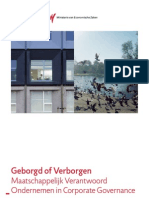 Geborgd of Verborgen Maatschappelijk Verantwoord Ondernemen in Corporate Governance