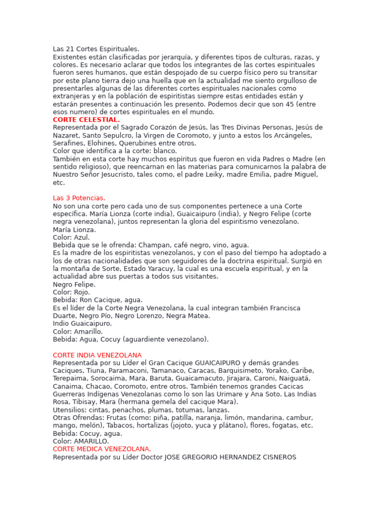 Las 21 Cortes Espirituales 4 PDF Free | PDF