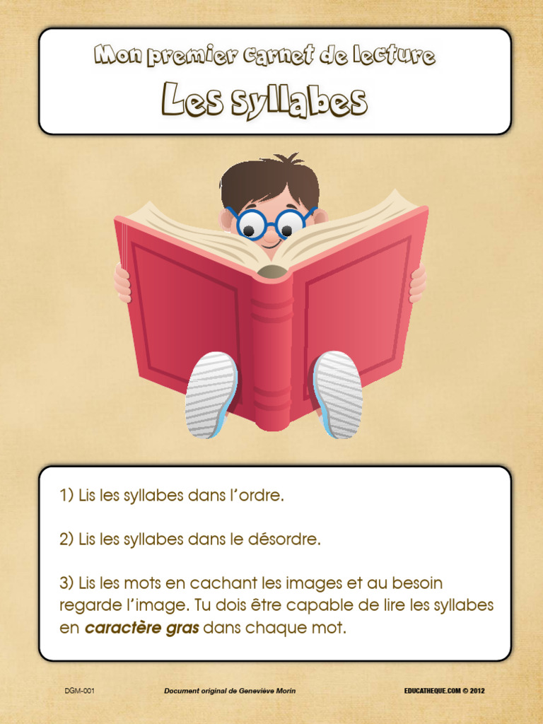 Apprentissage des syllabes en lecture | PDF
