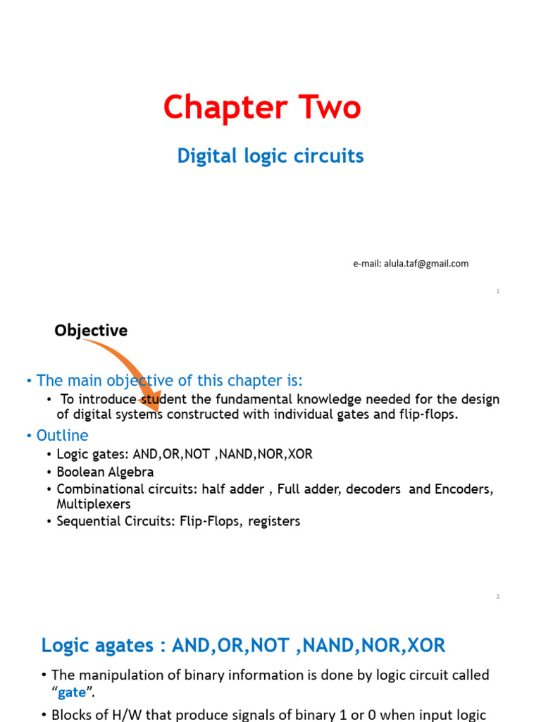 Coa chapter 2 pdf logic gate boolean algebra