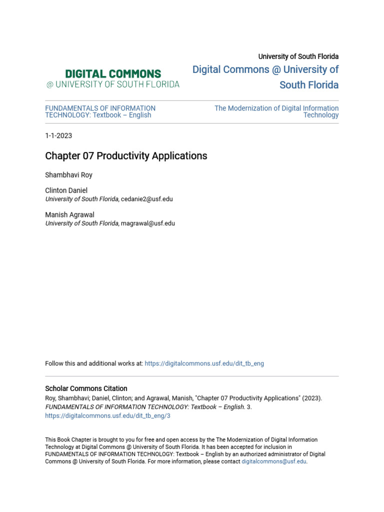 Understanding Productivity Applications | PDF | Microsoft Word ...