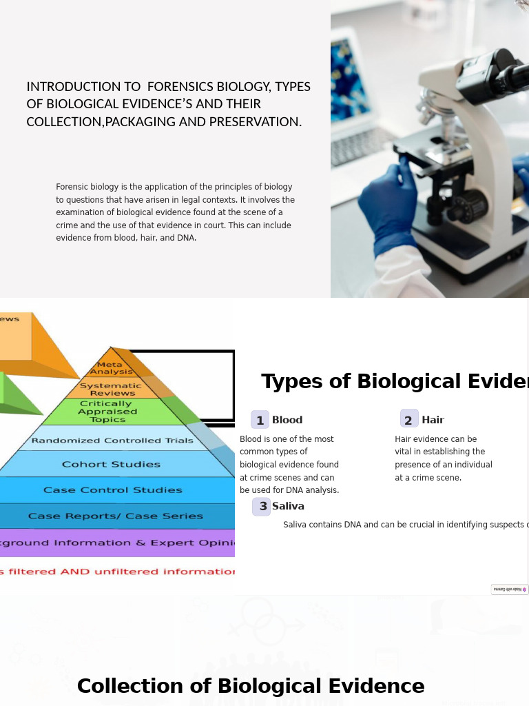 Forensic Biology Essentials | PDF | Crime Scene | Forensic Science