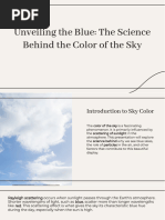Why Is The Sky Blue | PDF | Atmosphere Of Earth | Light