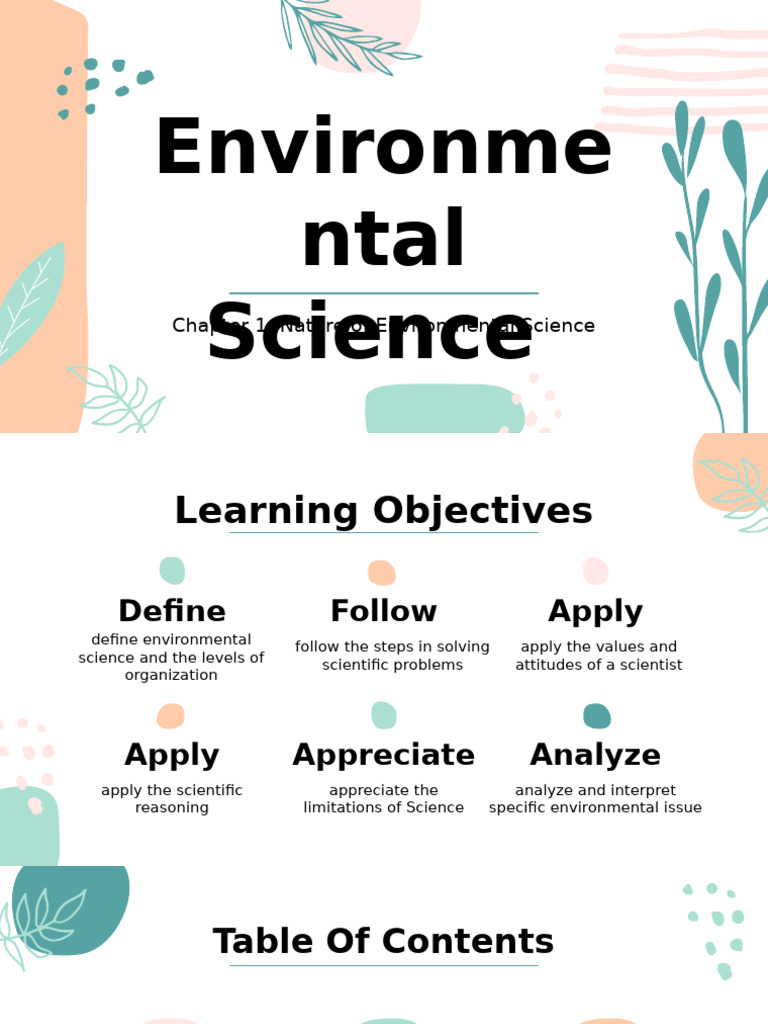 Chapter 1 - Nature of Environmental Science | PDF | Science | Theory