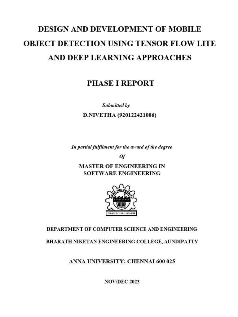 Nivetha Me Phase1rep | PDF | Computer Vision | Deep Learning