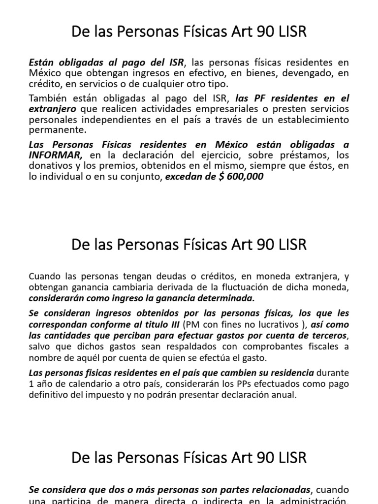 Clase 3 ISR PF | PDF | Impuesto sobre la renta | Economias